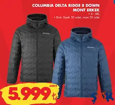 COLUMBİA DELTA RİDGE II DOWN MONT ERKEK